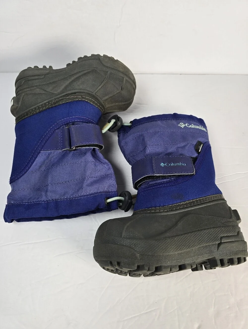 Columbia Kids Unisex Blue and Grey Waterproof Insulated Snow Boots Size 6Toddler